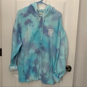 Custom Tie-Dye University of Rhode Island Sweatshirt.